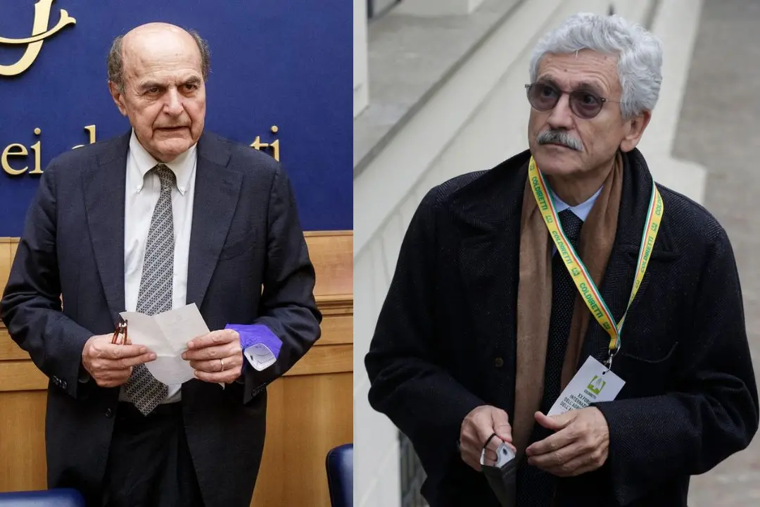 Pierluigi Bersani (a sinistra) e Massimo D\\'Alema (a destra)
