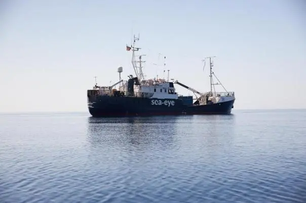La nave Alan Kurdi, della ong tedesca \"Sea Eye\"