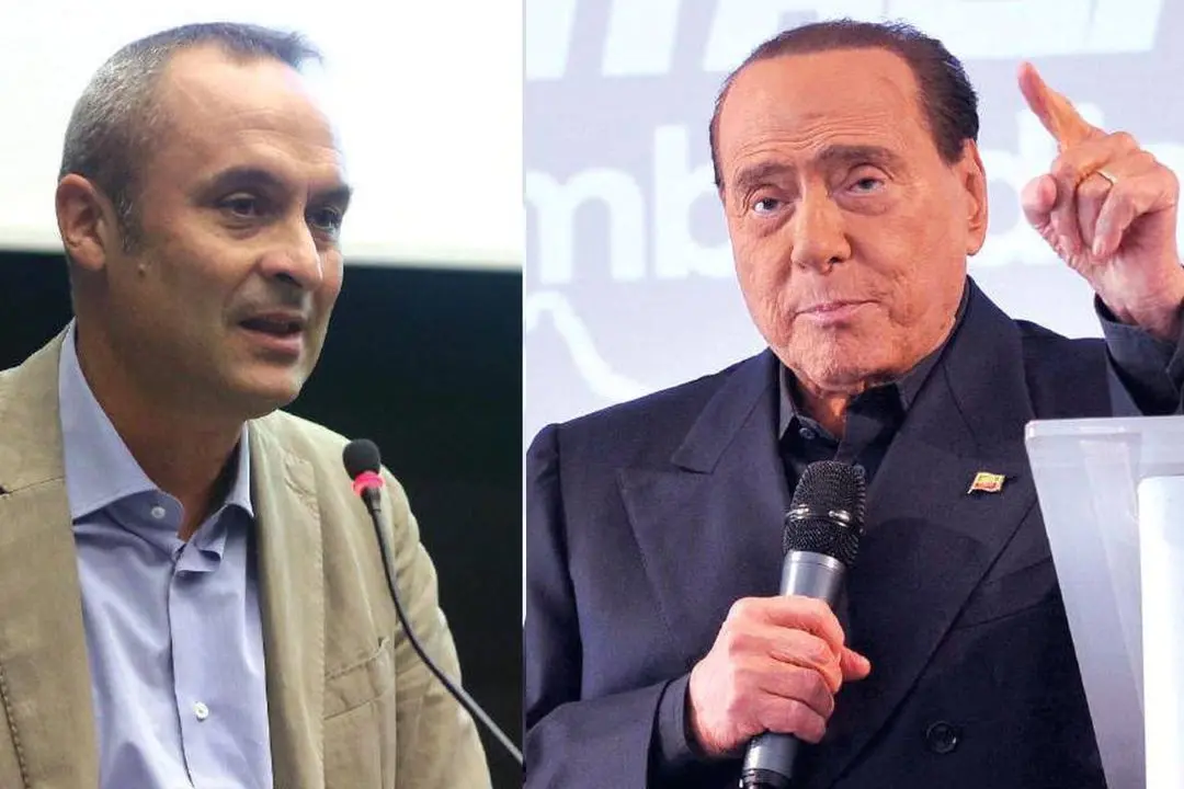 Il deputato di Azione Enrico Costa e il presidente di Forza Italia Silvio Berlusconi
