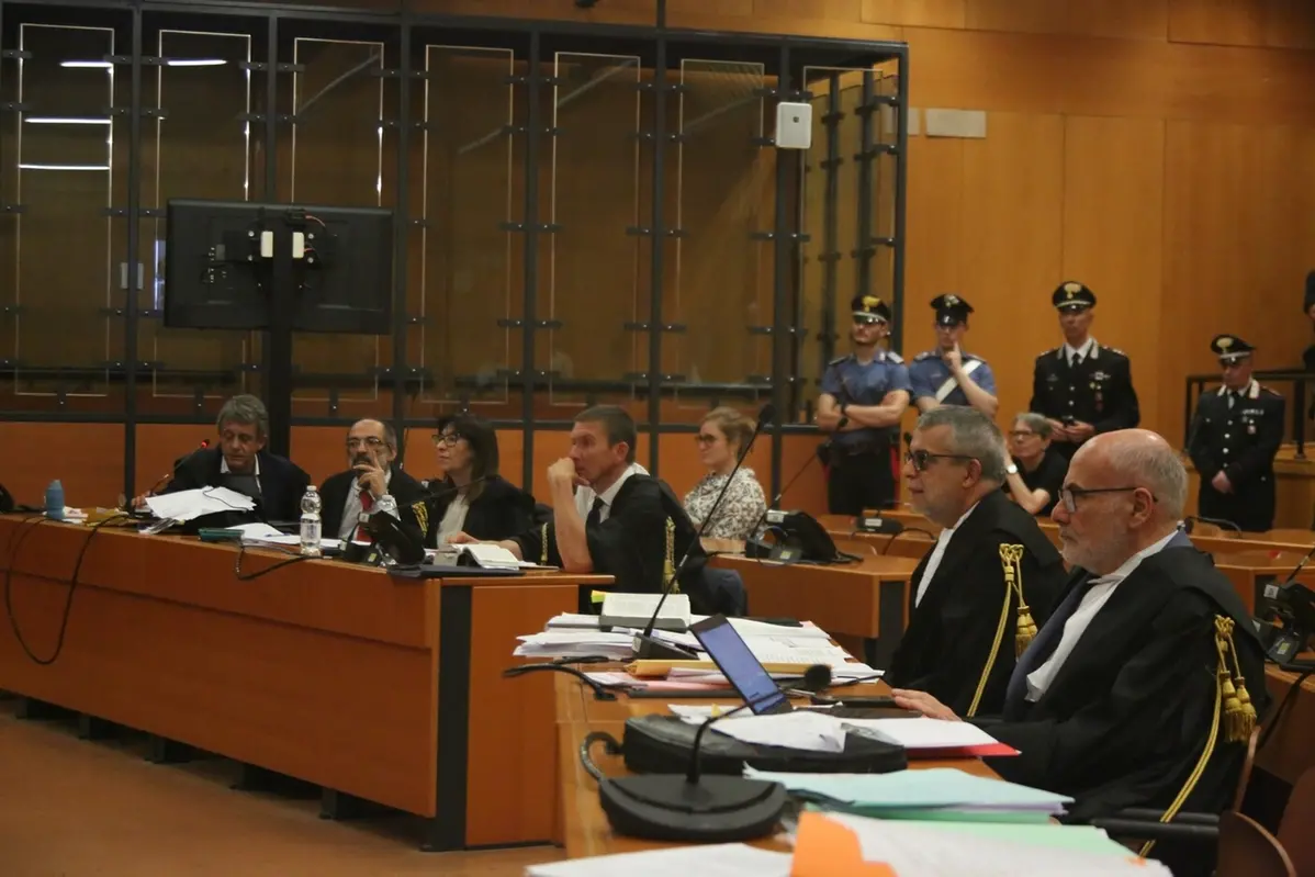 Un momento dell\\'udienza in Corte d\\'Assise d\\'Appello a Torino
