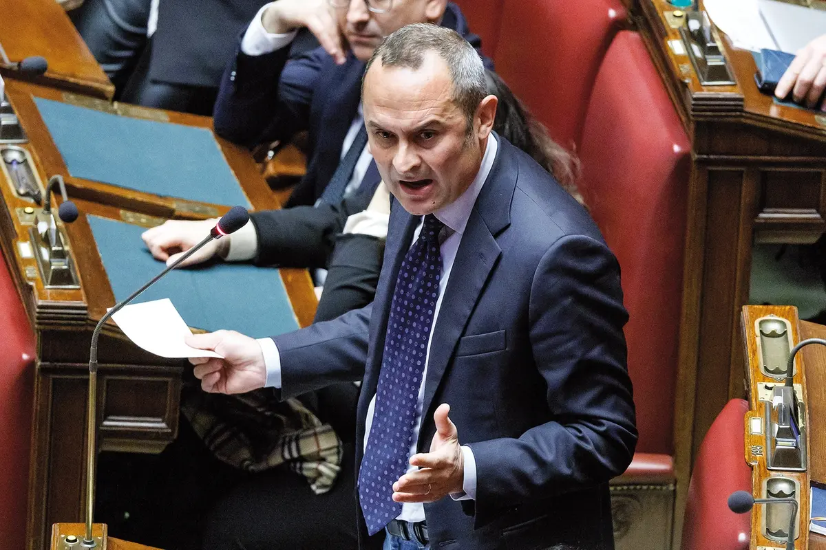 Foto Roberto Monaldo / LaPresse 08-02-2024 Roma Politica Camera dei deputati - Informativa urgente del Governo sulla vicenda di Ilaria Salis Nella foto Enrico Costa 08-02-2024 Rome (Italy) Politics Chamber of deputies - Urgent information from the Government on the Ilaria Salis case In the pic Enrico Costa , LAPRESSE