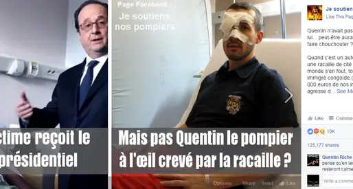 Francia, la fake-news razzista del pompiere ferito