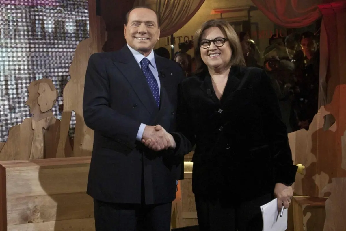 Silvio Berlusconi e Lucia Annunziata