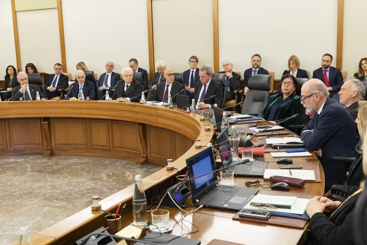 La seduta del Plenum del Csm presieduta dal presidente della Repubblica Sergio Mattarella