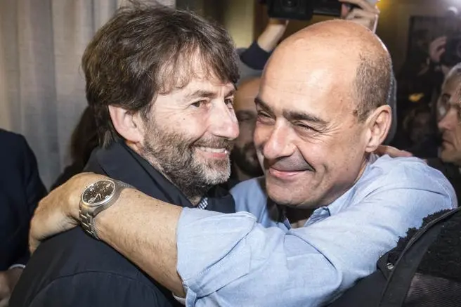 Nicola Zingaretti con Dario Franceschini, ex ministro dei Beni culturali e ora deputato del Pd