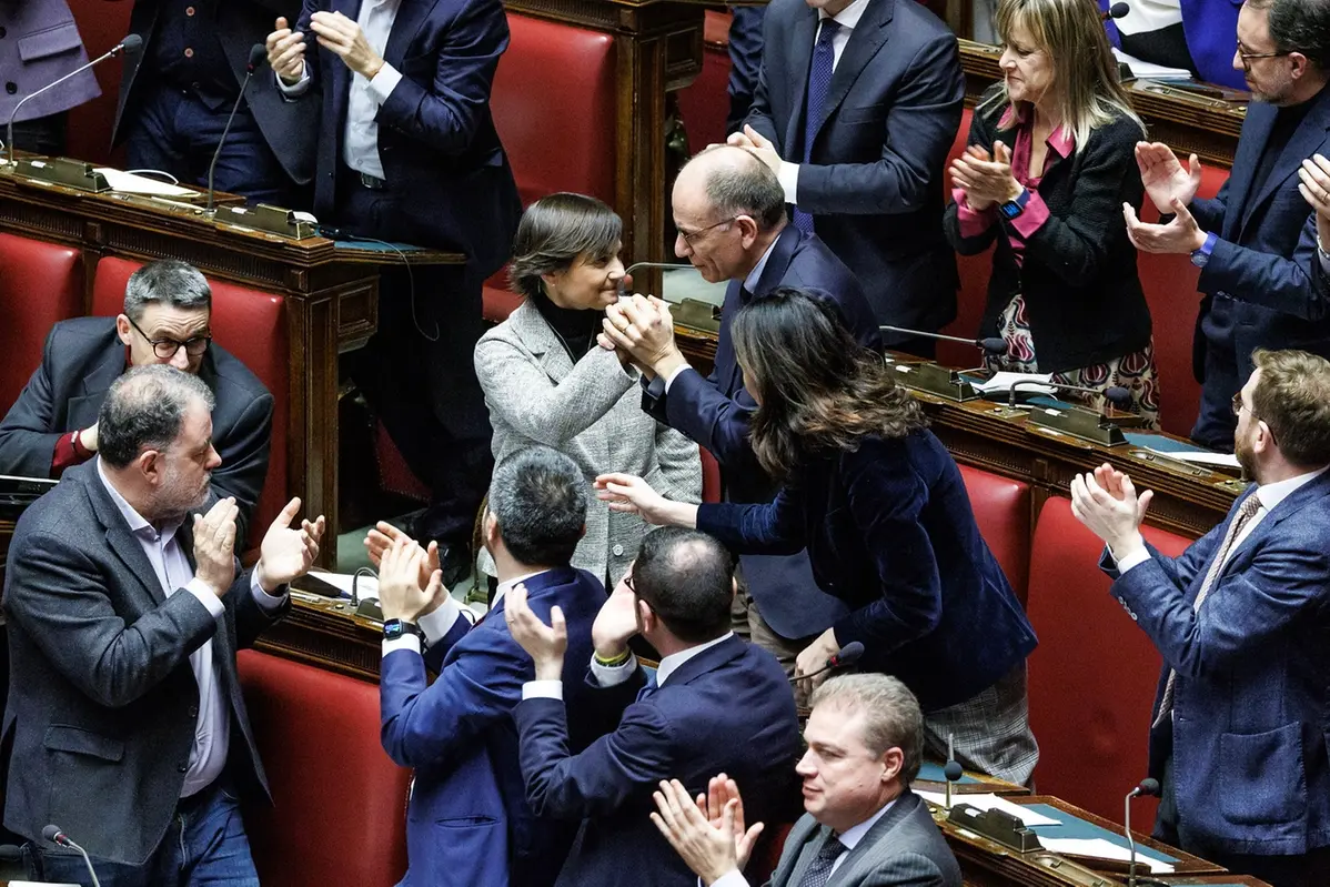 Serrachiani e Letta in Parlamento