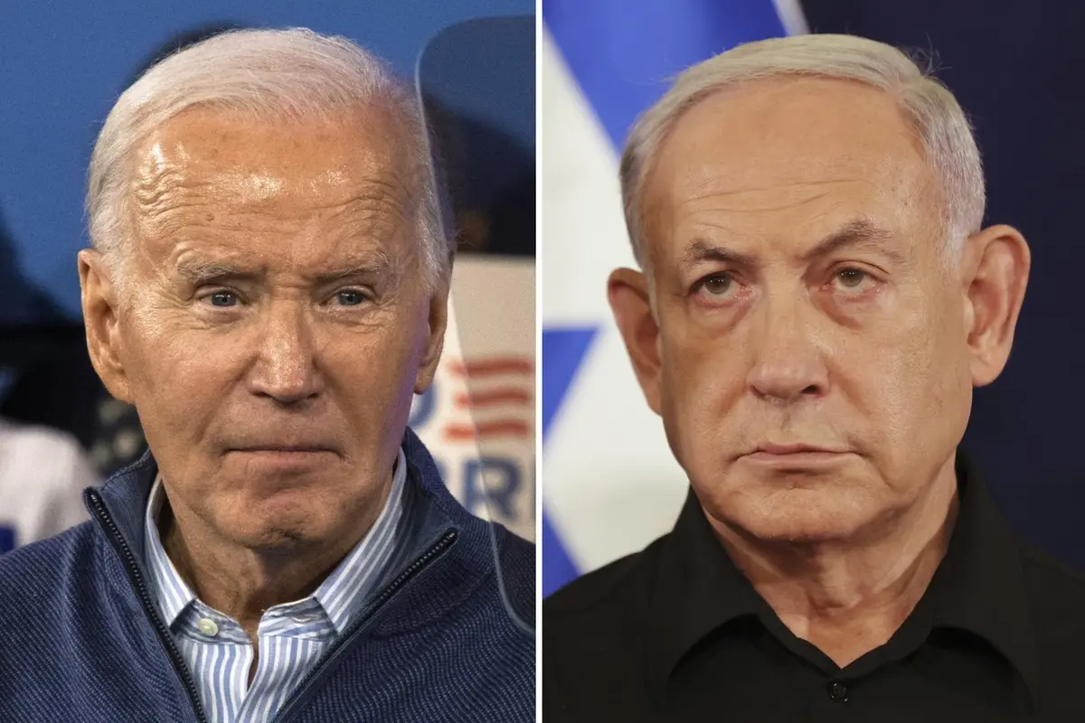 Il presidente degli Stati Uniti Joe Biden e Netanyahu, primo ministro di Israele
