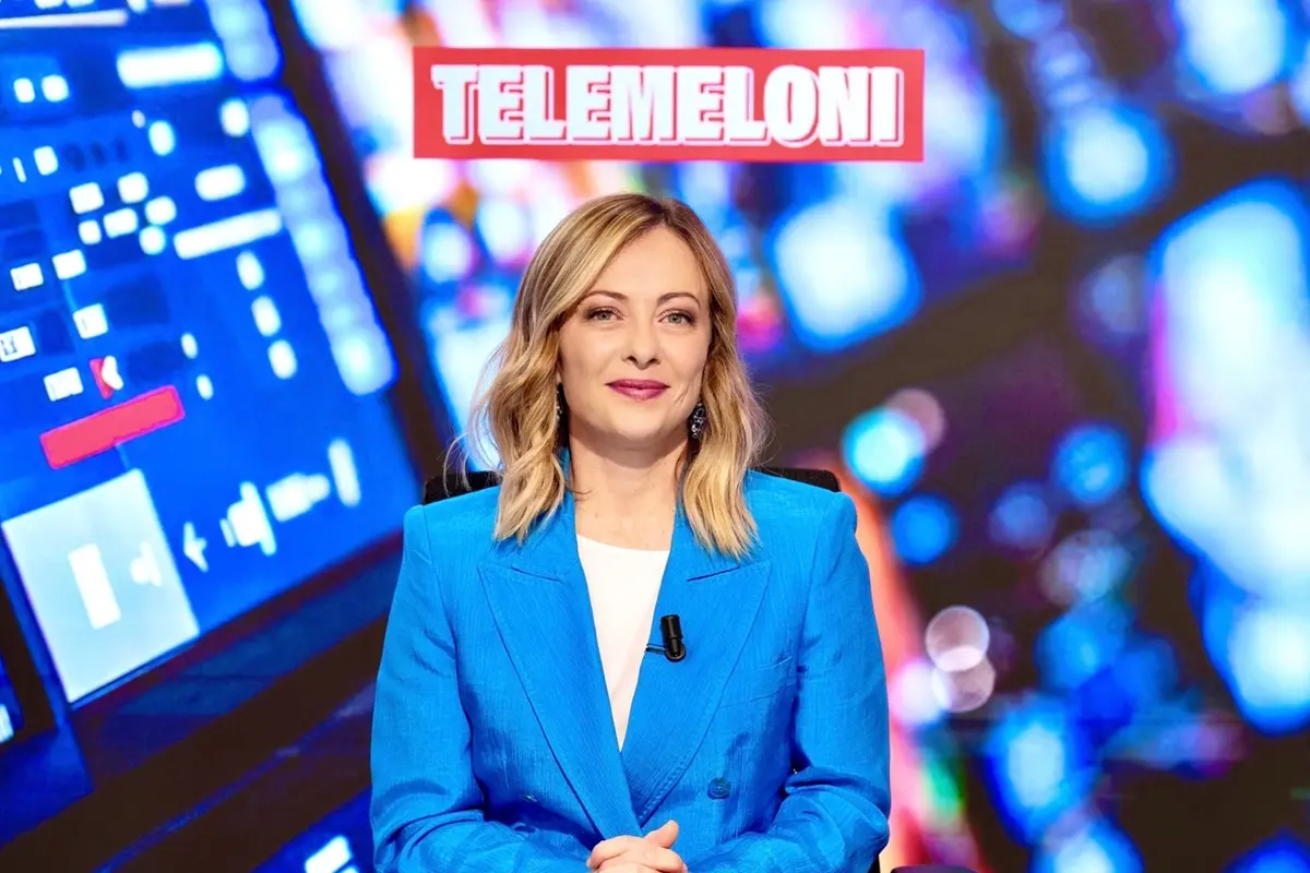 Il Presidente del Consiglio, Giorgia Meloni, lancia tramite i profili social TeleMeloni , UFFICIO STAMPA