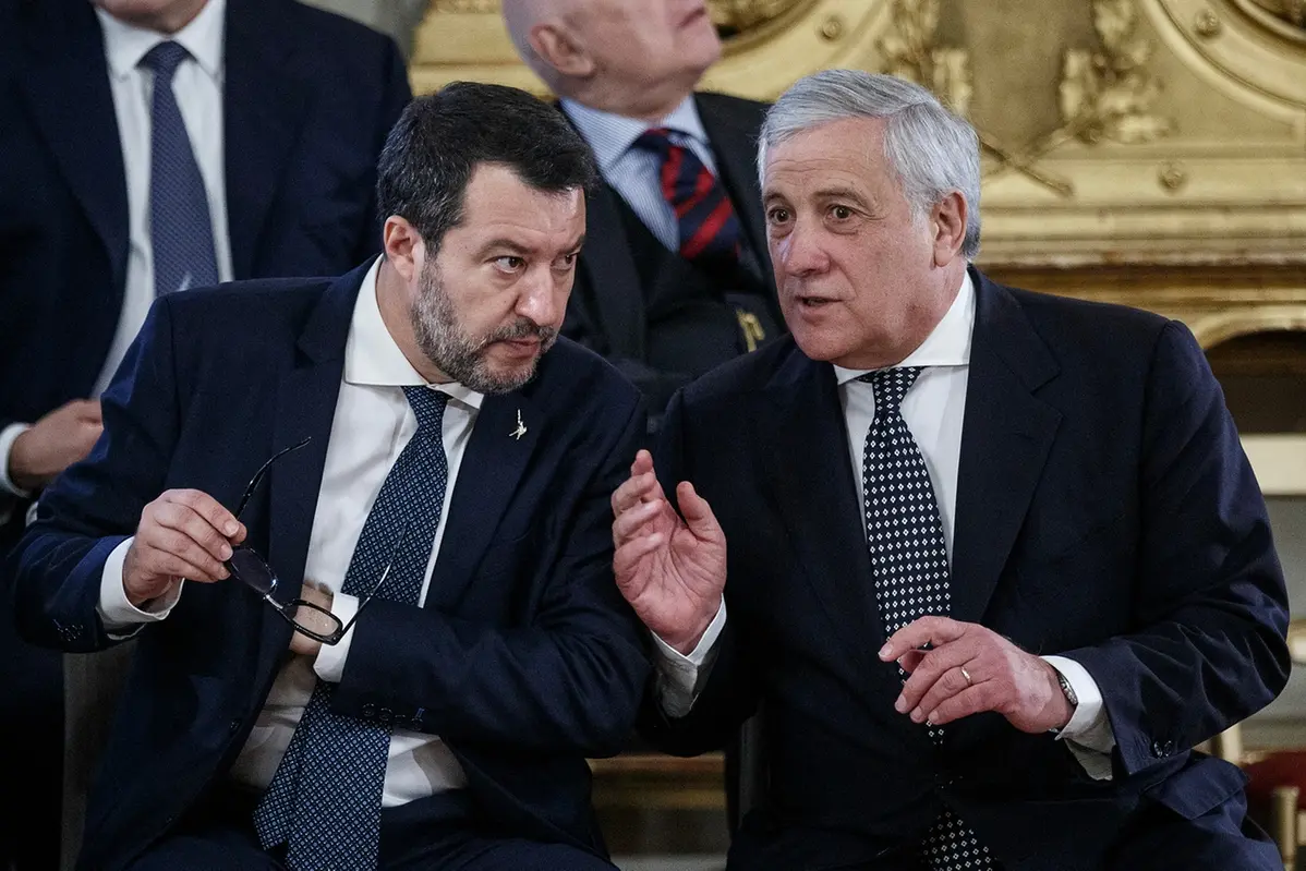 Matteo Salvini e Antonio Tajani (LaPresse) , LAPRESSE