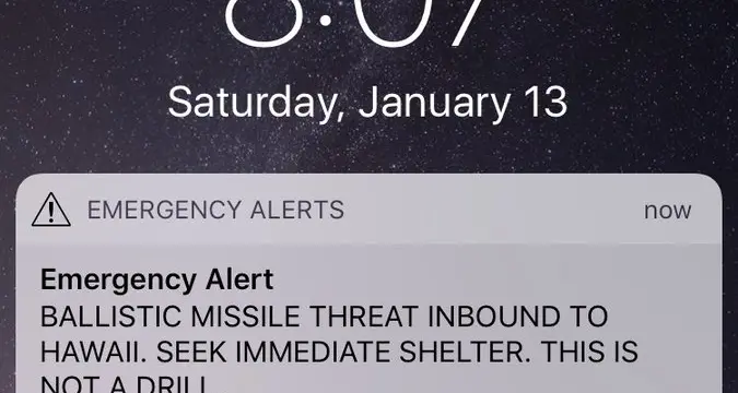 Terrore alle Hawaii per un'allerta missilistica. Ma era un errore