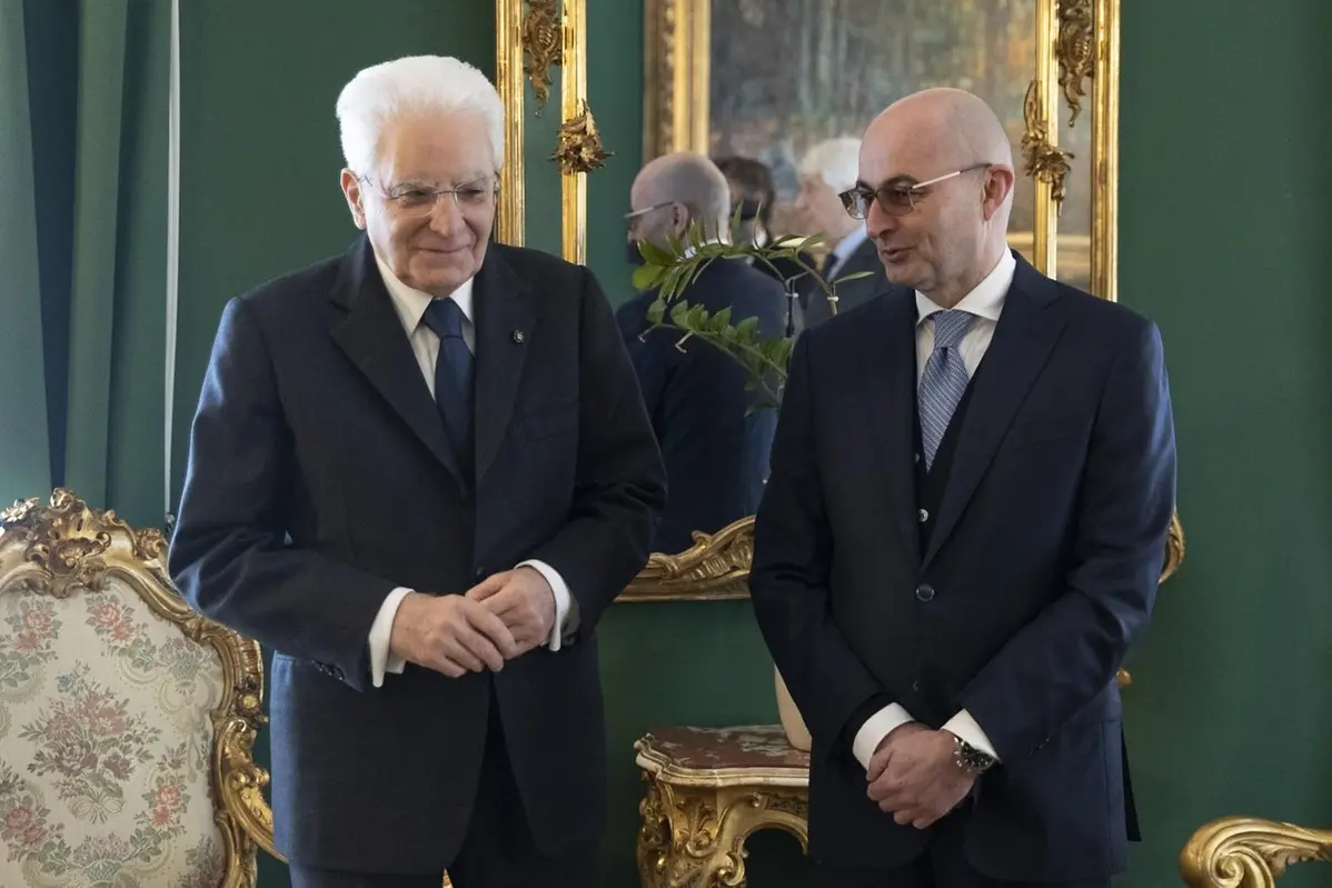 Il presidente della Repubblica Sergio Mattarella e il vicepresidente del Csm Fabio Pinelli