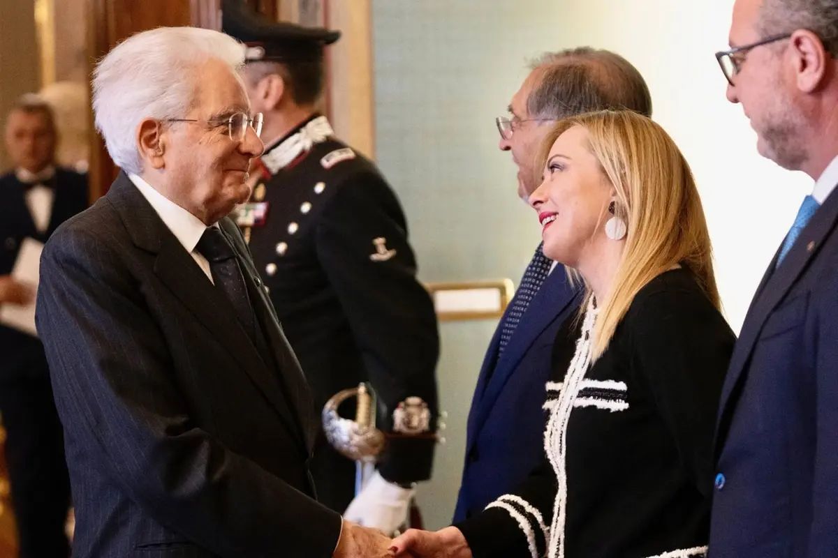Il presidente della Repubblica Sergio Mattarella e la premier Giorgia Meloni