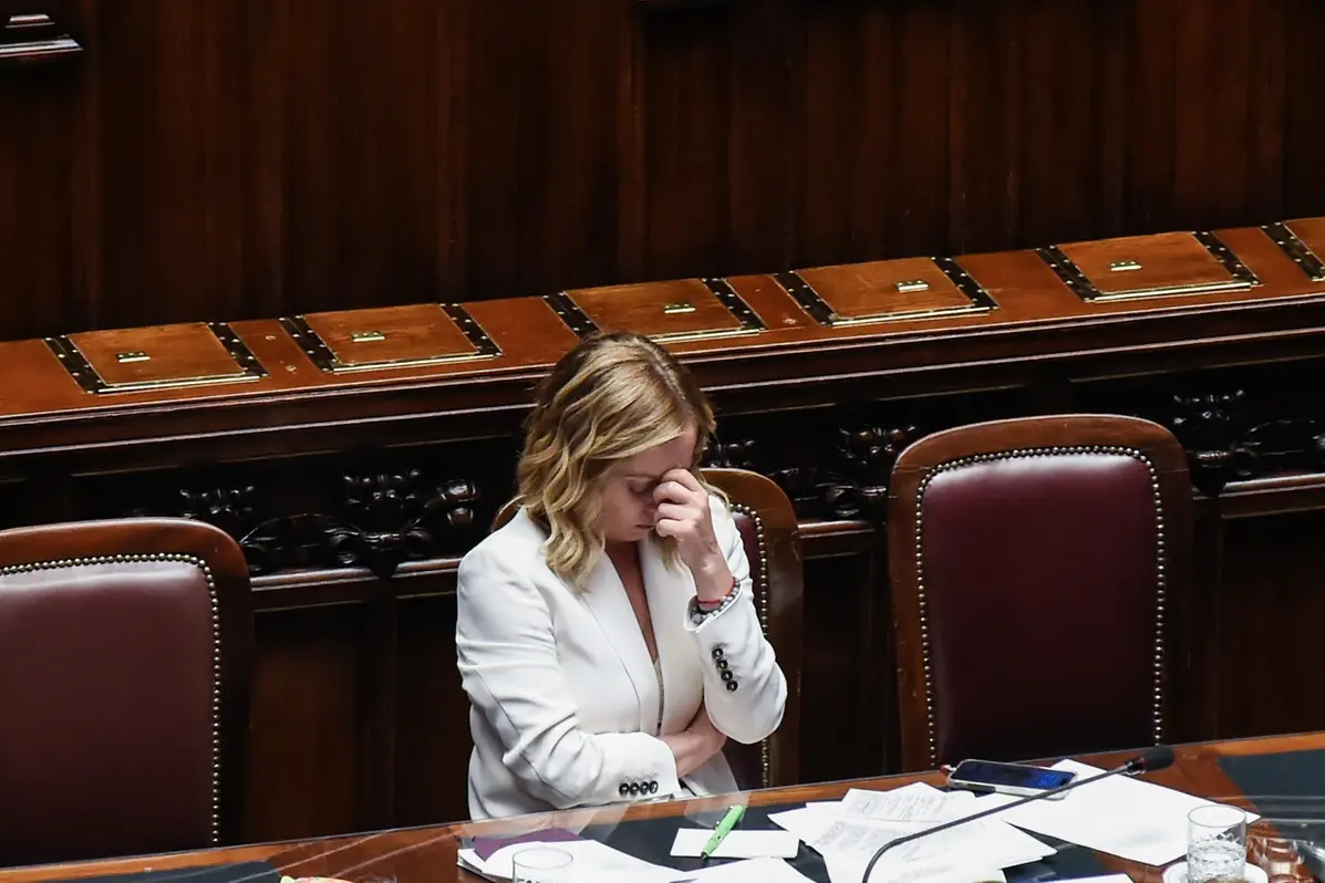 LA PRESIDENTE DEL CONSIGLIO GIORGIA MELONI , IMAGOECONOMICA