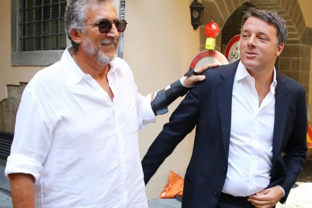 Il manager dei Vip Lucio Presta e Matteo Renzi leader di Italia viva