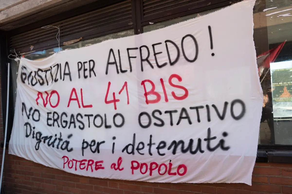 Un messaggio di \"Potere al Popolo\" per Alfredo Cospito, detenuto in regime di 41 bis