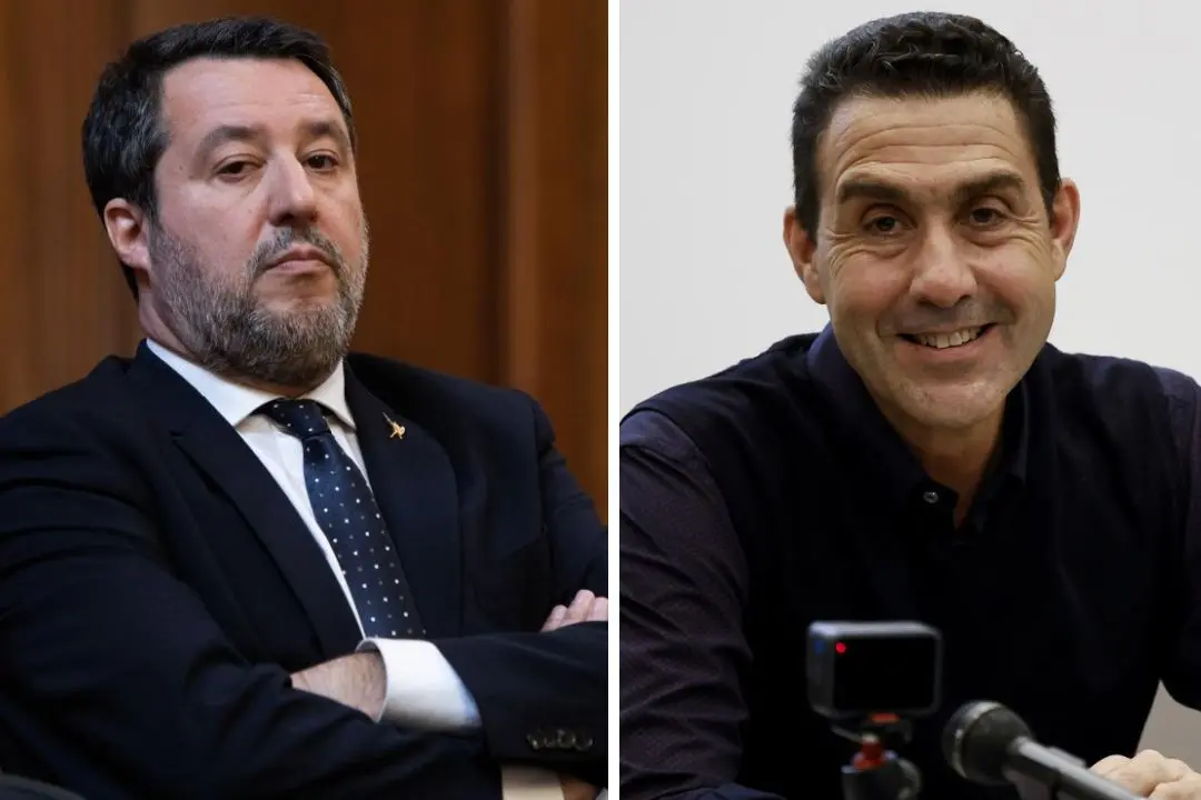 Il segretario della Lega Matteo Salvini e il generale dell\\'esercito Roberto Vannacci