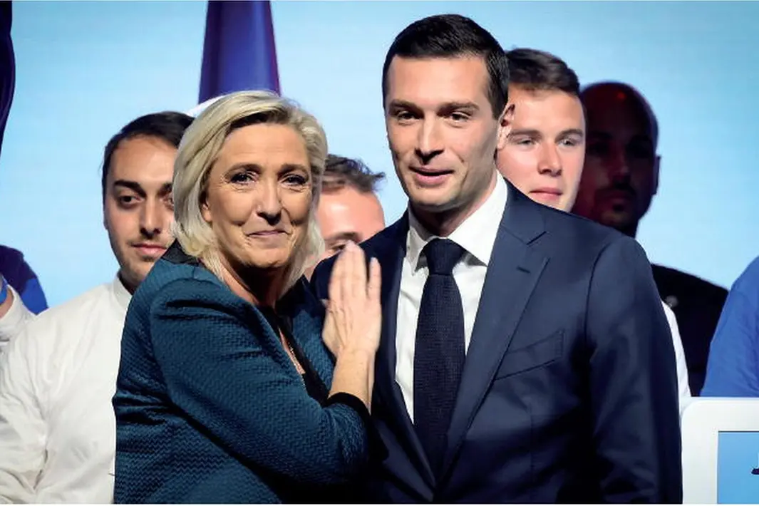 Marine Le Pen e Bardella
