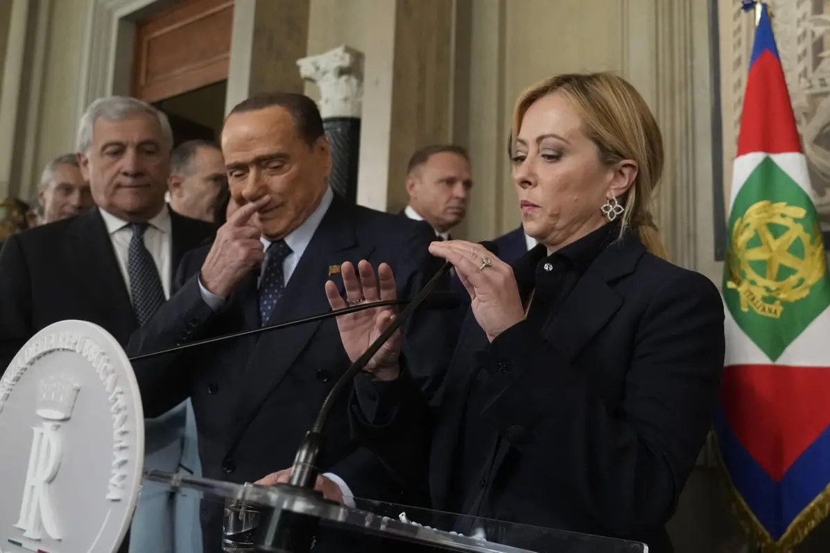 Berlusconi e Meloni al Quirinale