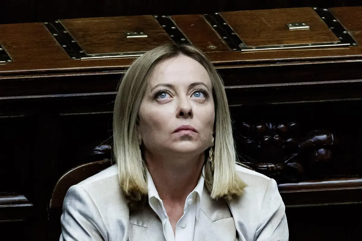 Giorgia Meloni in Parlamento