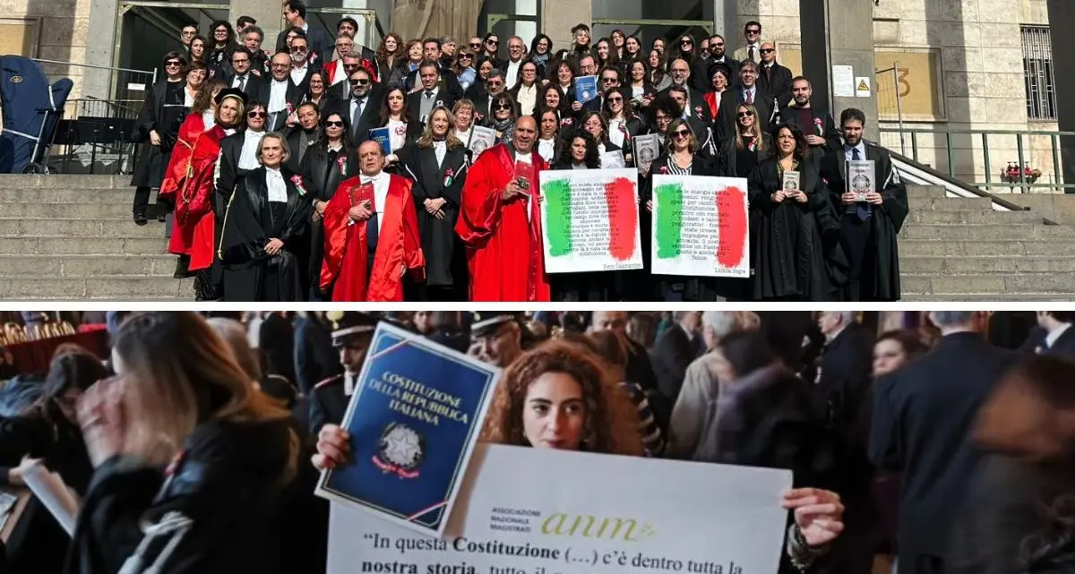 Proteste dei magistrati in tutta Italia contro le carriere separate, a Reggio Calabria le toghe abbandonano l’aula