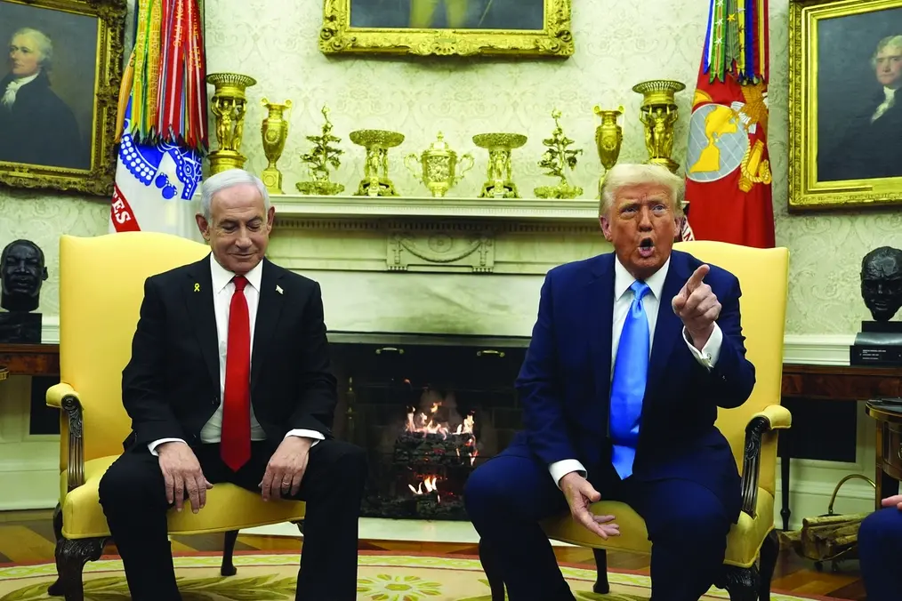 President Donald Trump meets with Israel\\'s Prime Minister Benjamin Netanyahu in the Oval Office of the White House, Tuesday, Feb. 4, 2025, in Washington. (AP Photo/Evan Vucci) Associated Press/LaPresse , APN