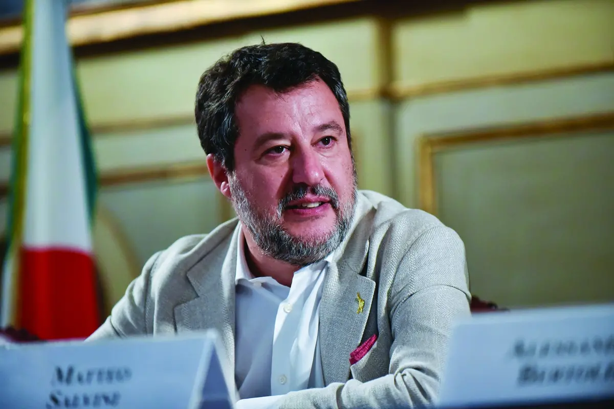 MATTEO SALVINI MINISTRO DEI TRASPORTI , IMAGOECONOMICA