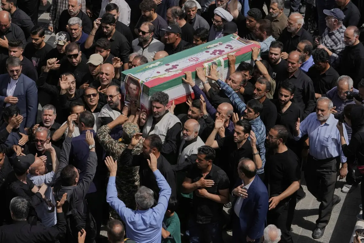 Funerale membro della forza paramilitare Basij, ucciso in un attacco israeliano a Teheran , APN