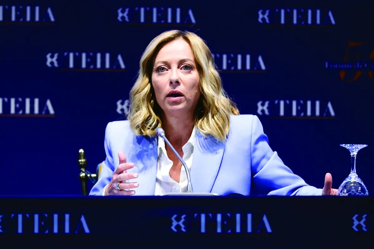 GIORGIA MELONI PRESIDENTE DEL CONSIGLIO , IMAGOECONOMICA