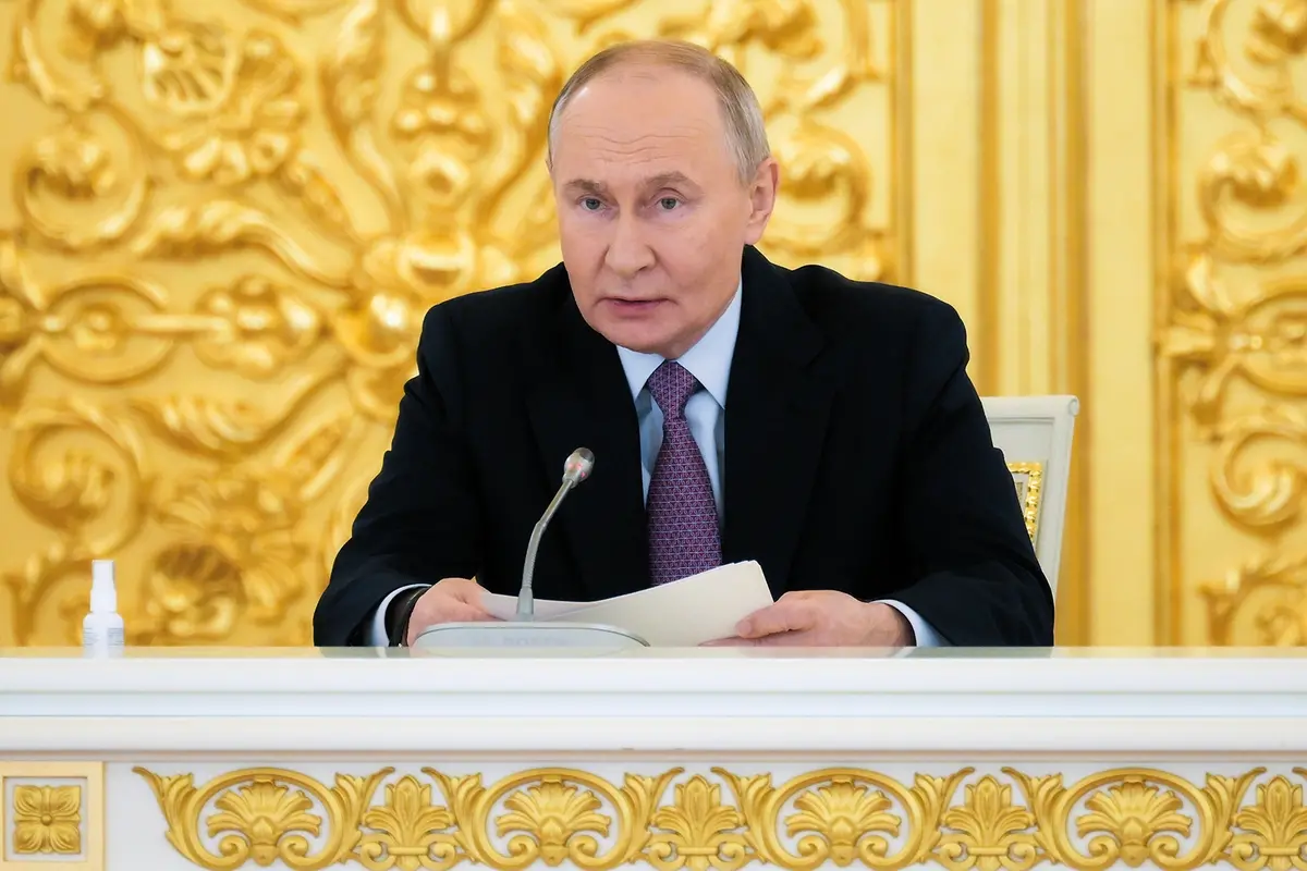 Russian President Vladimir Putin holds a meeting of the Presidential Council for Strategic Development and National Projects at the Kremlin in Moscow, Russia, Thursday, Dec. 5, 2024. (Vladimir Astapkovich, Sputnik, Kremlin Pool Photo via AP) Associated Press/LaPresse , APN