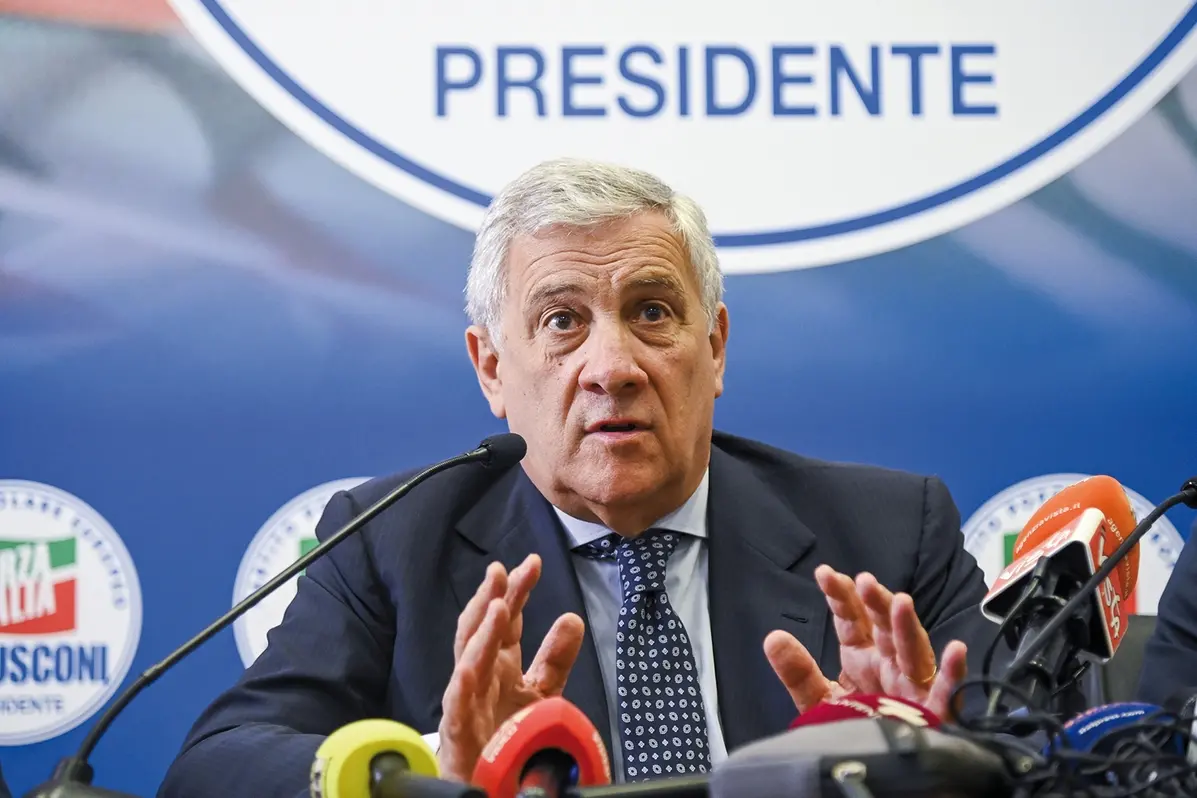 ANTONIO TAJANI SEGRETARIO NAZIONALE AZZURRO E MINISTRO DEGLI ESTERI , IMAGOECONOMICA