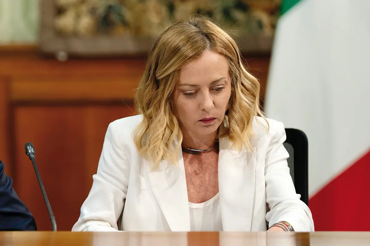 Foto Filippo Attili/Palazzo Chigi/LaPresse 19/05/2025 Roma, Italia Politica La presidente del Consiglio, Giorgia Meloni, alla quarta riunione della Cabina di regia del Piano Mattei per l\\'Africa nella Sala Verde di Palazzo Chigi DISTRIBUTION FREE OF CHARGE - NOT FOR SALE - Obbligatorio citare la fonte LaPresse/Palazzo Chigi/Filippo Attili , UFFICIO STAMPA