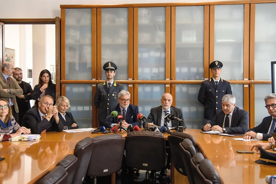 Conferenza stampa in Procura su infiltrazioni criminali nelle tifoserie ultras di Milan e Inter , presso il tribunale di Milano , LAPRESSE