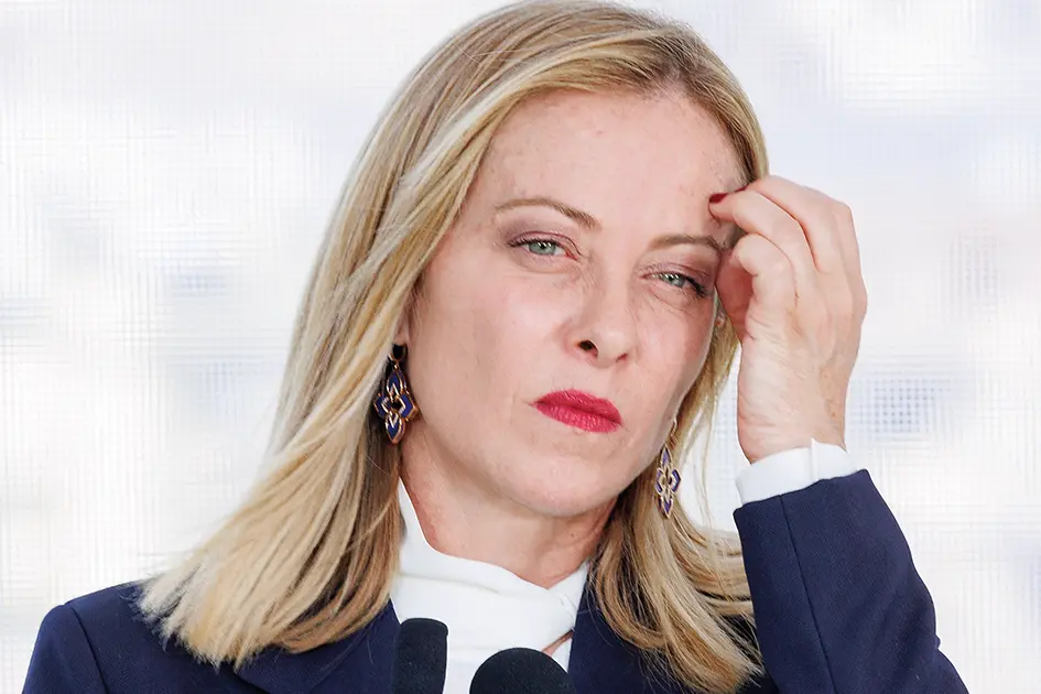 La presidente del Consiglio Giorgia Meloni a Villa Doria Pamphilj durante la conferenza stampa al termine del vertice \"The Mattei Plan for Africa and the Global gateway: a common effort with the african continent\", Roma, Venerd\\u00C3\\u00AC 20 Giugno 2025 (Foto Roberto Monaldo / LaPresse) Premier Giorgia Meloni at Villa Doria Pamphilj during the press conference at the end of the summit \"The Mattei Plan for Africa and the Global gateway: a common effort with the African continent\\u00E2\\u20AC\\u009D, Rome, Friday, June 20, 2025 (Photo by Roberto Monaldo / LaPresse) , LAPRESSE