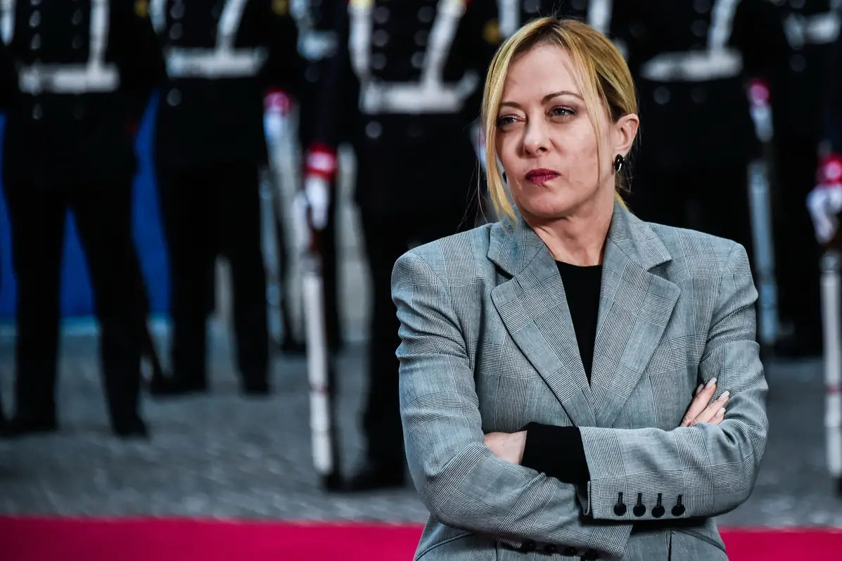 LA PRESIDENTE DEL CONSIGLIO GIORGIA MELONI , IMAGOECONOMICA