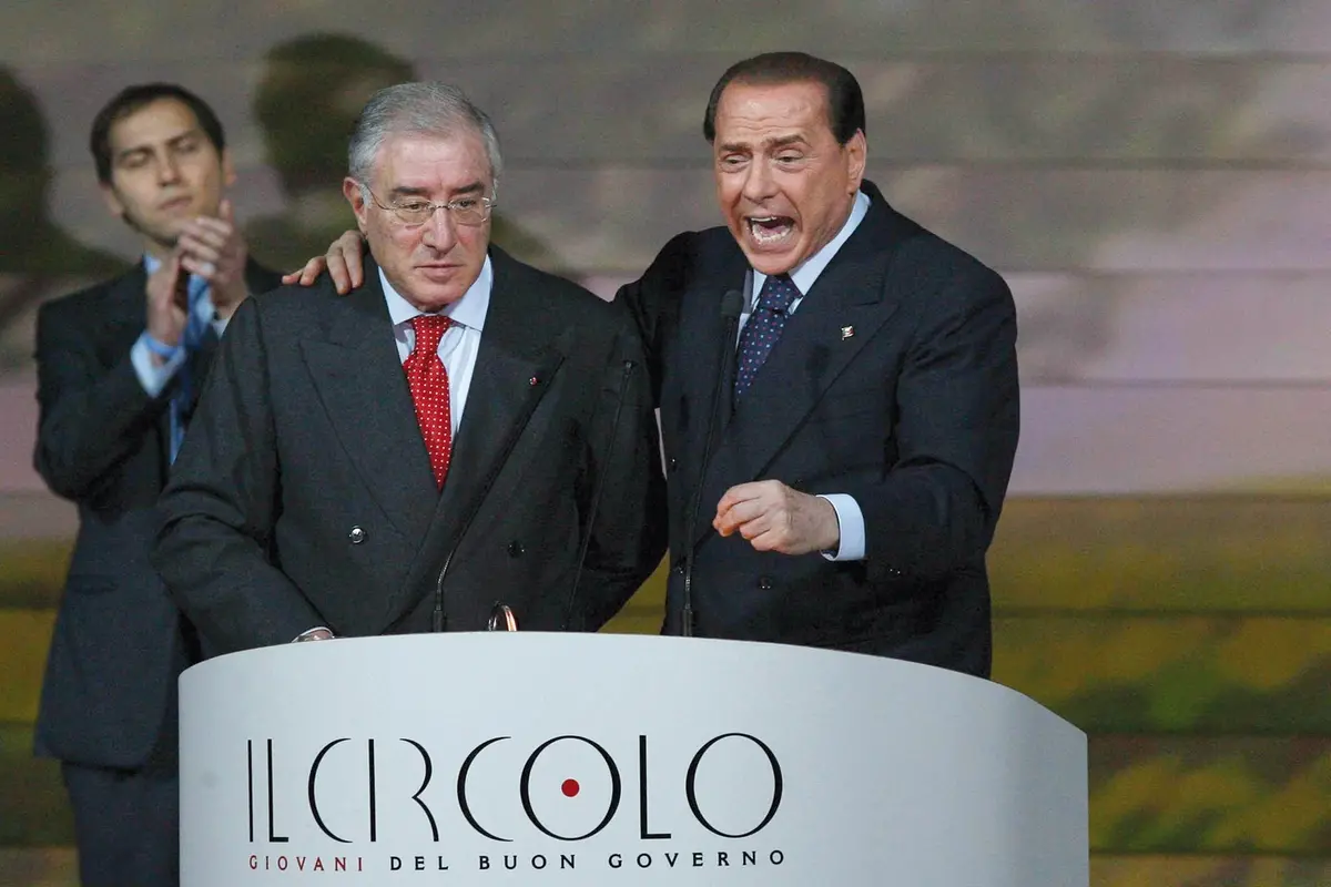 MARCELLO DELL\\'UTRI SILVIO BERLUSCONI , IMAGOECONOMICA