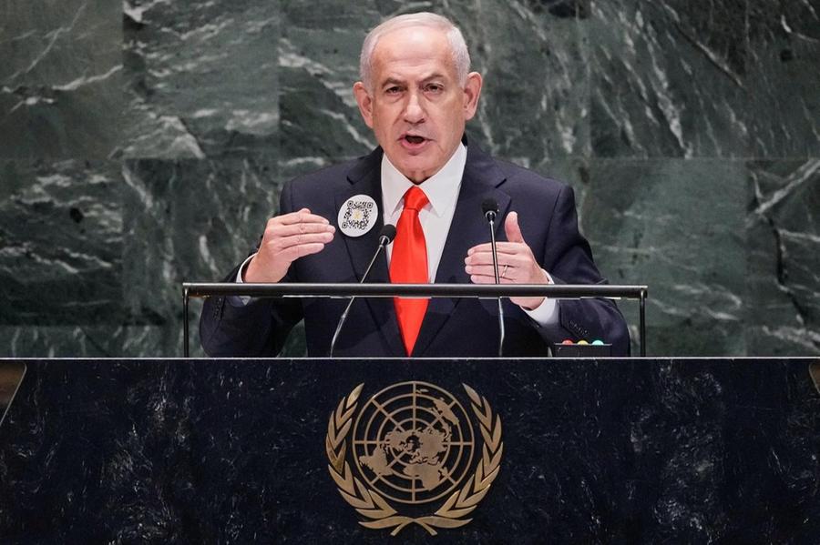 Netanyahu all’Onu: «Hamas liberi gli ostaggi, a Gaza il contrario di un genocidio»