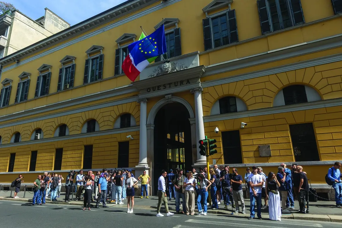 Incidente Probatorio in Questura per il caso dell\\u2019omicidio di Chiara Poggi Garlasco - Milano, Italia - Marted\\u00EC, 17 giugno 2025 (foto Stefano Porta / LaPresse) Evidentiary Incident at Police Headquarters for the murder case of Chiara Poggi Garlasco - Milan, Italy - Tuesday, 17 June 2025 (photo Stefano Porta / LaPresse) , LAPRESSE