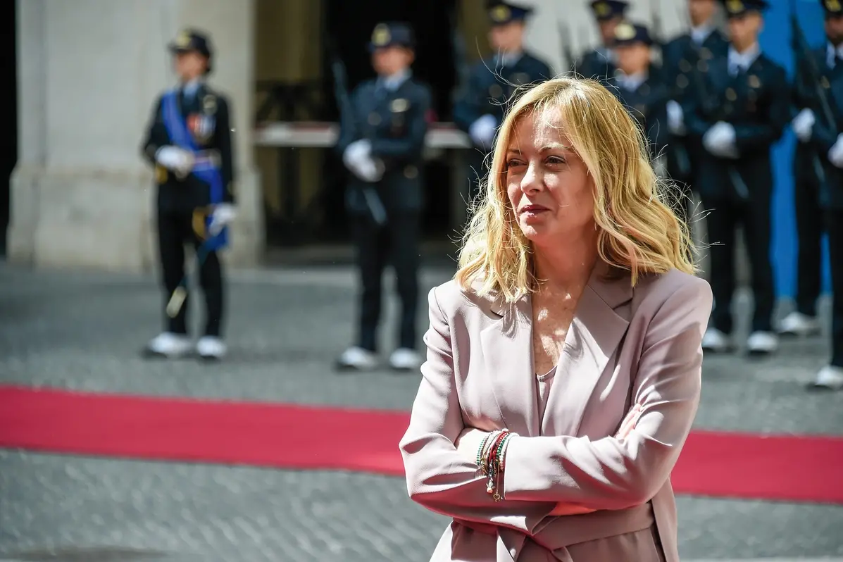 LA PRESIDENTE DEL CONSIGLIO GIORGIA MELONI , IMAGOECONOMICA