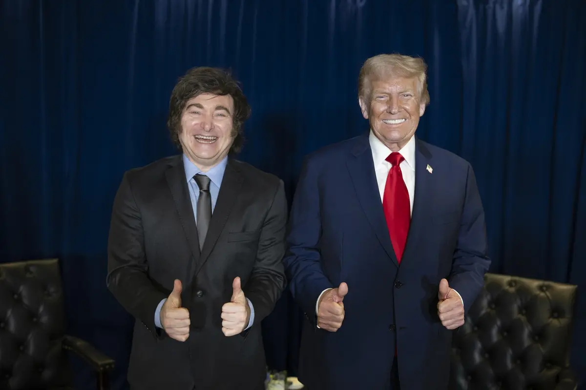 JAVIER MILEI PRESIDENTE ARGENTINA, DONALD TRUMP PRESIDENTE USA , IMAGOECONOMICA