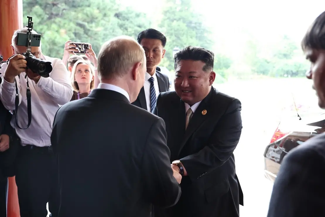 VLADIMIR PUTIN PRESIDENTE RUSSIA, KIM JONG-UN LEADER SUPREMO DELLA COREA DEL NORD , IMAGOECONOMICA