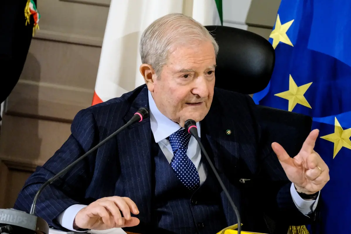 il Presidente della Corte Costituzionale Augusto Barbera , LAPRESSE
