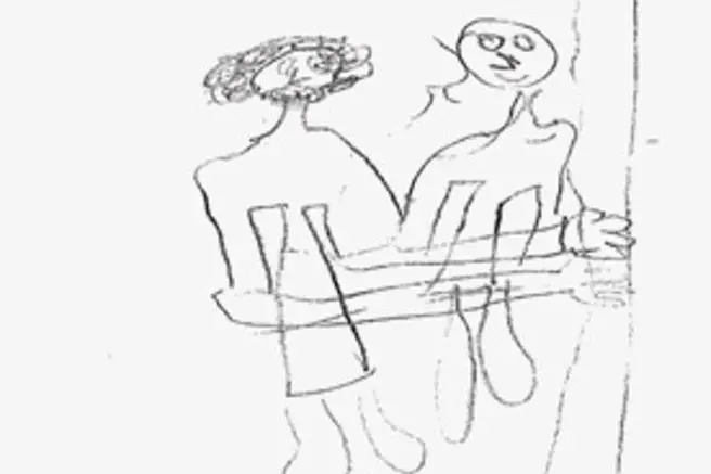 Il disegno pubblicato da tutti i giornali