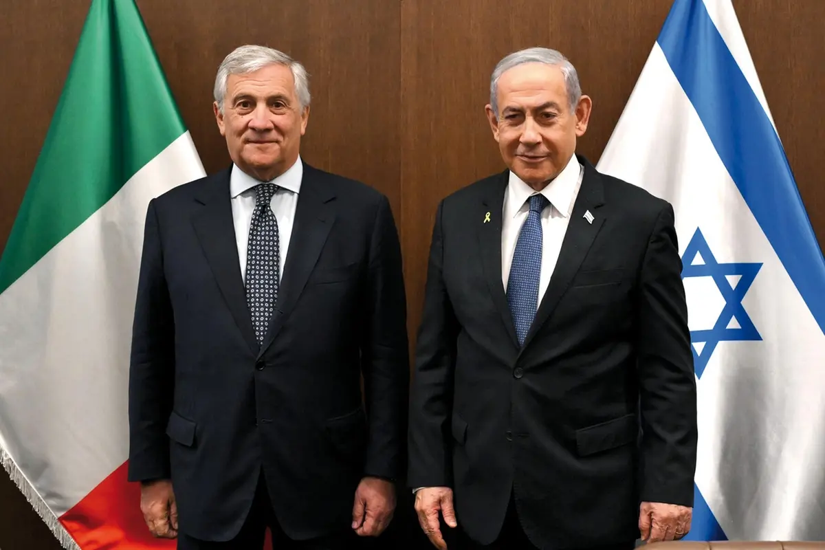 ANTONIO TAJANI, MINISTRO DEGLI AFFARI ESTERI E DELLA COOPERAZIONE INTERNAZIONALE, BENJAMIN NETANYAHU, PRIMO MINISTRO ISRAELIANO , IMAGOECONOMICA