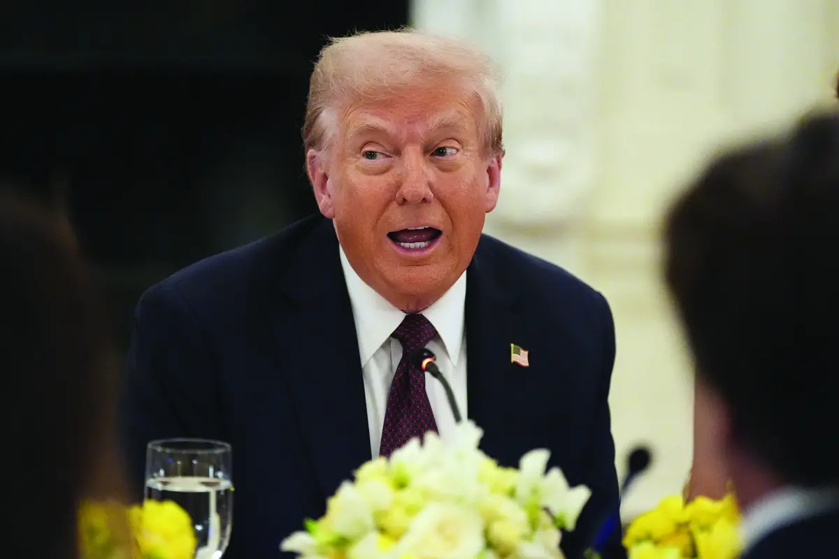 President Donald Trump speaks during a dinner in the State Dinning Room of the White House, Thursday, Sept. 4, 2025, in Washington. (AP Photo/Alex Brandon) , APN
