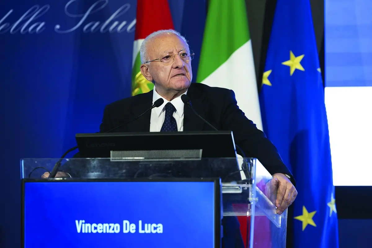 VINCENZO DE LUCA, PRESIDENTE DELLA REGIONE CAMPANIA , IMAGOECONOMICA
