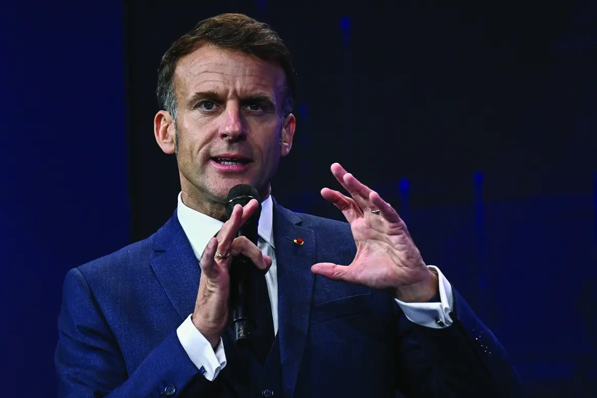 France\\'s President Emmanuel Macron gestures as he speaks during the opening of the \"Adopt AI\" international summit on artificial intelligence in Paris, France, Tuesday, Nov. 25, 2025. (Julien de Rosa, Pool Photo via AP) , AP