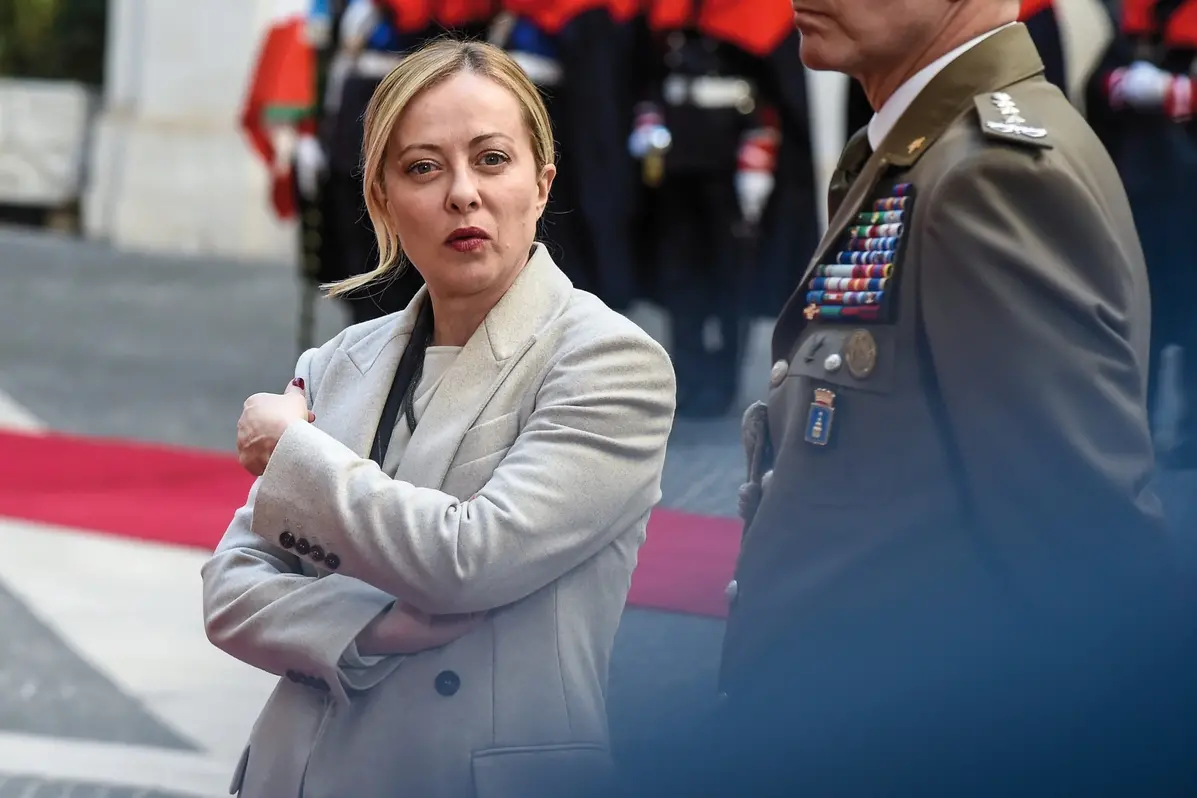 LA PRESIDENTE DEL CONSIGLIO GIORGIA MELONI , IMAGOECONOMICA