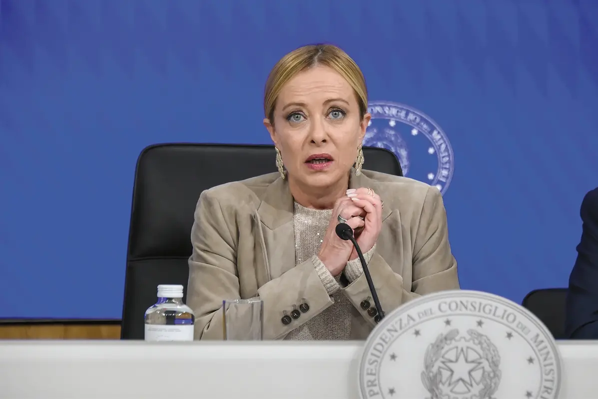 LA PRESIDENTE DEL CONSIGLIO GIORGIA MELONI , IMAGOECONOMICA
