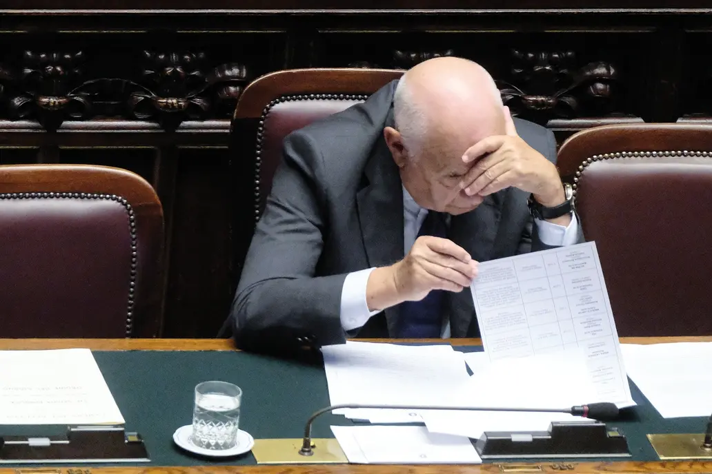 Il Ministro della Giustizia Carlo Nordio durante lo svolgimento del question time alla Camera dei Deputati a Roma, Mercoled\\u00EC, 23 Luglio 2025 (foto Mauro Scrobogna / LaPresse) Minister of Justice Carlo Nordio in occasion of the question time in the Chamber of Deputies in Rome, Wednesday, July 23 2025. (Photo by Mauro Scrobogna / LaPresse ) , LAPRESSE
