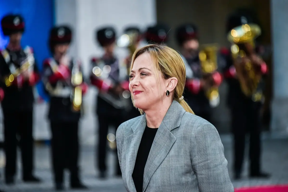 LA PRESIDENTE DEL CONSIGLIO GIORGIA MELONI , IMAGOECONOMICA